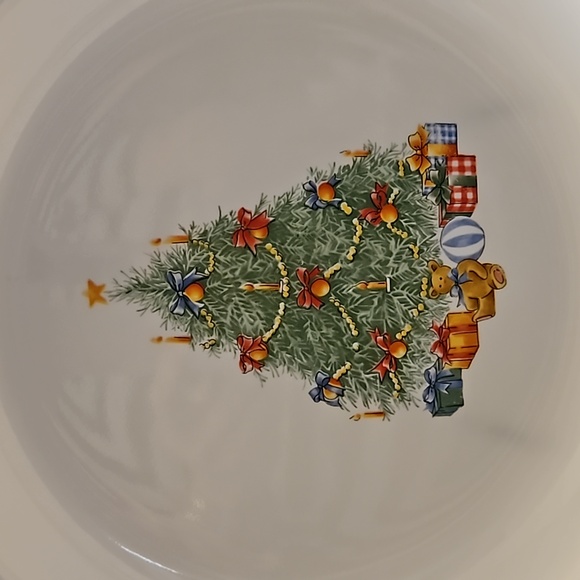 Corelle By Corning Discontinued Holiday Magic Christmas Tree Presents Pie Plate - Picture 2 of 7